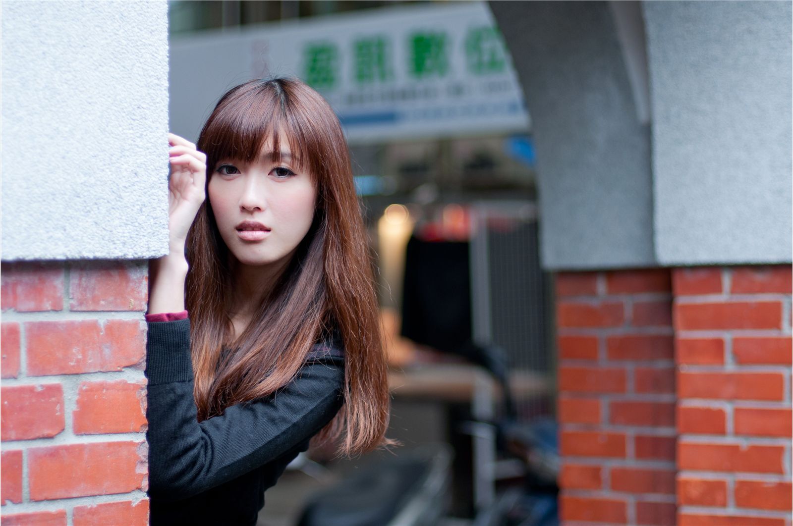 High definition Street photo of Taiwan's pure beauty kila Jingjing